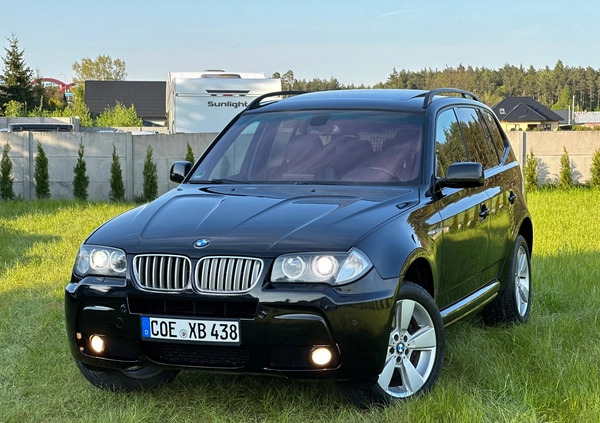 BMW X3 cena 41900 przebieg: 237000, rok produkcji 2007 z Węgorzewo małe 781